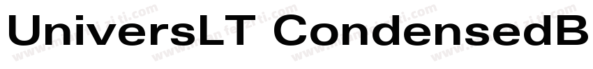 UniversLT CondensedBoldOblique 粗体字体转换